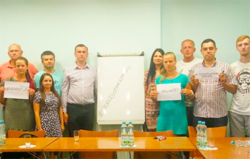В украинском городе Южный выступили в защиту профсоюзов РЭП